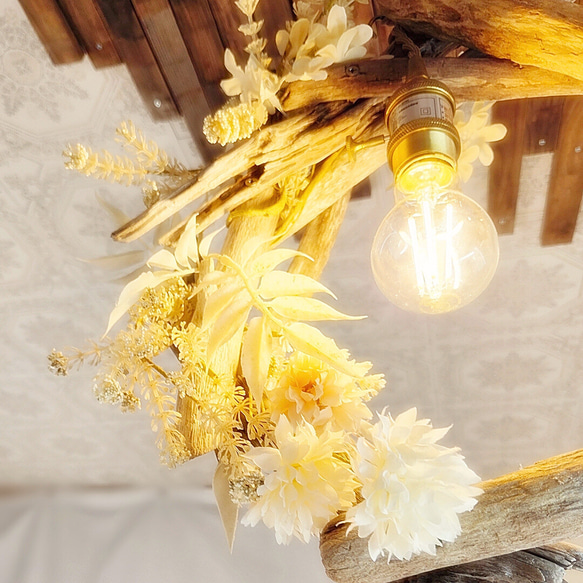 限定1台！ 流木のペンダントライト1灯　YUITO　LED電球付属　｜天井照明　カフェ/サロン店舗照明 4枚目の画像