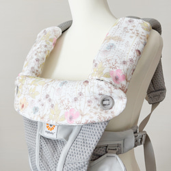 新商品☆エルゴアダプト、オムニ360、ブリーズ、アウェイ、リバーシブルよだれカバー＆首回りパッド☆リバティプリントイルマ 3枚目の画像