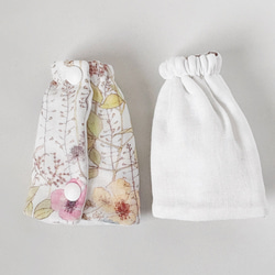 ☆ベビービョルンHARMONY、ONE、ONEKAI、アンジェレッテ用 リバーシブルよだれカバー☆リバティプリントイルマ 5枚目の画像