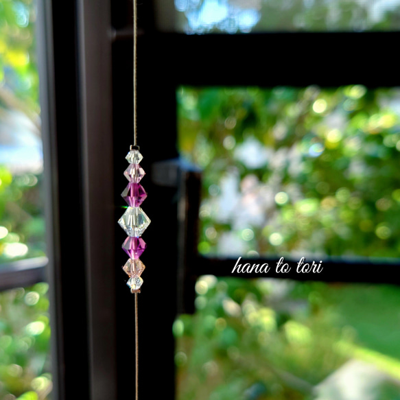 エレガント~バイオレット サンキャッチャー 4枚目の画像