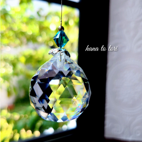 エレガント~ディープブルー サンキャッチャー 3枚目の画像