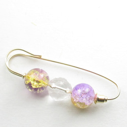 その場所をクォーツが知らせてくれるから、君と僕とでパンドラの箱を開けてみよう♪<カブトピンブローチ>SB1176 3枚目の画像