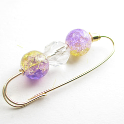 その場所をクォーツが知らせてくれるから、君と僕とでパンドラの箱を開けてみよう♪<カブトピンブローチ>SB1176 4枚目の画像