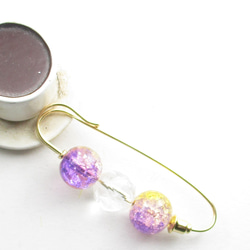 その場所をクォーツが知らせてくれるから、君と僕とでパンドラの箱を開けてみよう♪<カブトピンブローチ>SB1176 2枚目の画像