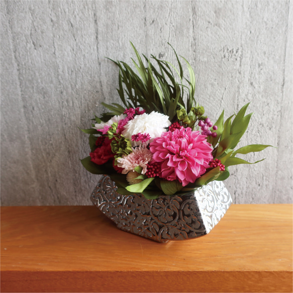 ダリア プリザーブドフラワー　フラワーギフト Nagi 2枚目の画像