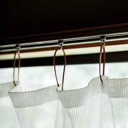 自然素材  カーテン kami 縞（レース）和紙100％ 目隠し 間仕切り ナチュラル シンプル 7枚目の画像