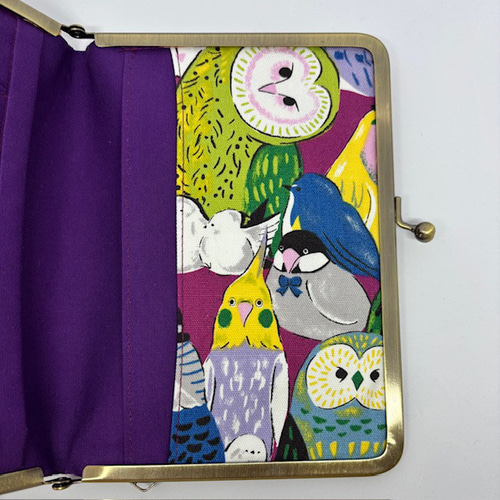 鳥獣戯画　ハンドメイド　がま口バッグ　お薬手帳ケース　和柄 鳥獣戯画 がま口バッグ ハンドメイド ショルダーバッグ 和柄 - メルカリ