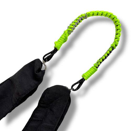 3005】パラコード エコバッグストラップ ショルダー ネオングリーン