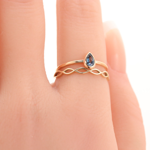 K18PG/1点物】アクアマリンリング 指輪・リング EggPlant 通販