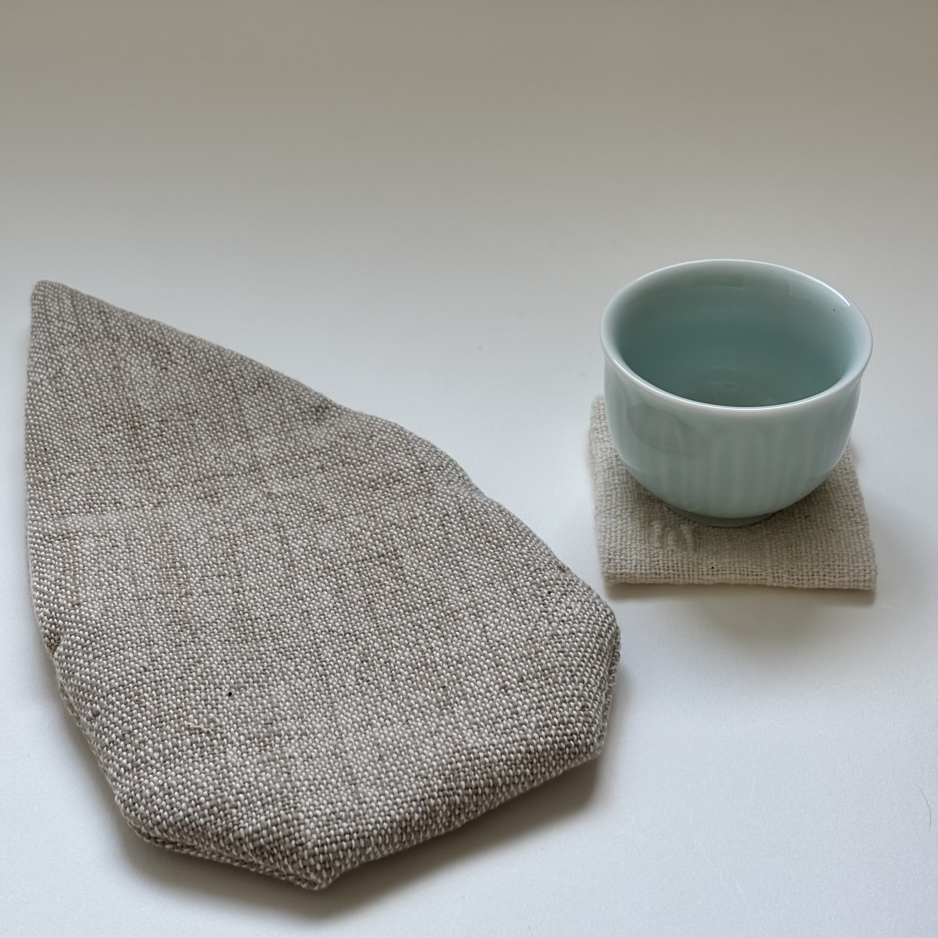 大津袋と茶碗のセット＊旅茶碗＊一人旅＊女子旅＊