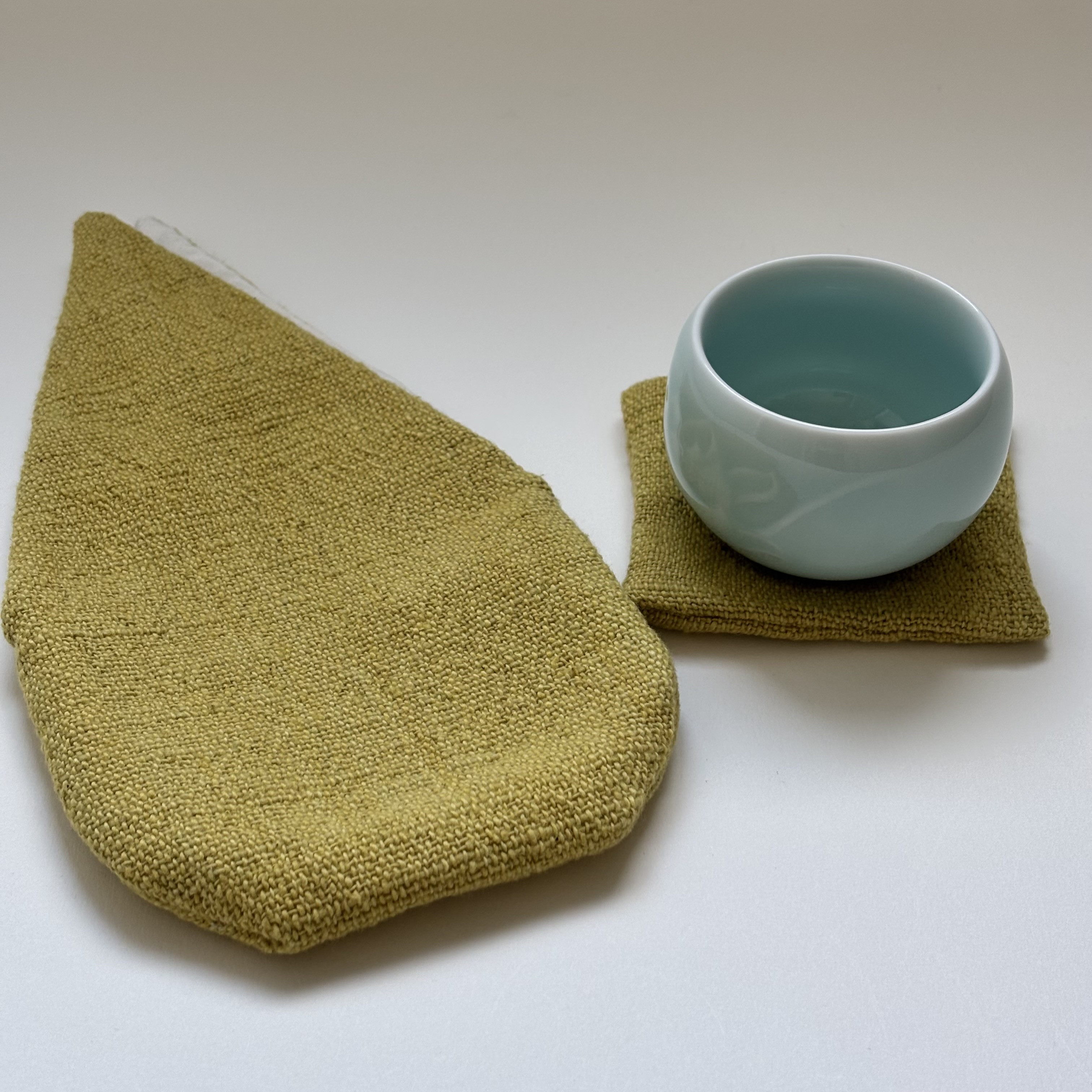 大津袋と茶碗のセット＊旅茶碗＊一人旅＊女子旅＊