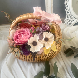 ハンドメイド ✳︎ アレンジメント ✳︎ 造花 ✳︎アートフラワー✳︎22＆28＆33 造花・アートフラワーアレンジメント】アジアンオーキッド｜造花