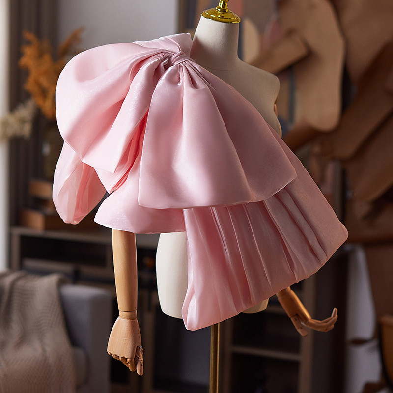 ドレスアクセサリー ピンク ​リボン 可愛い DIY 背中の飾り 肩飾り 花嫁/ウェディングドレス DTY495