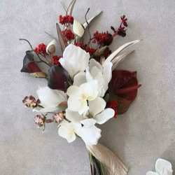 マグノリアクレール(木蓮)ブーケ□淡Pink×White□ アーティ