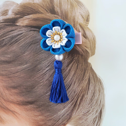 つまみ細工 髪飾り タッセル②＊ひな祭り.七五三.初節句.和装/着物/ベビークリップ 9枚目の画像