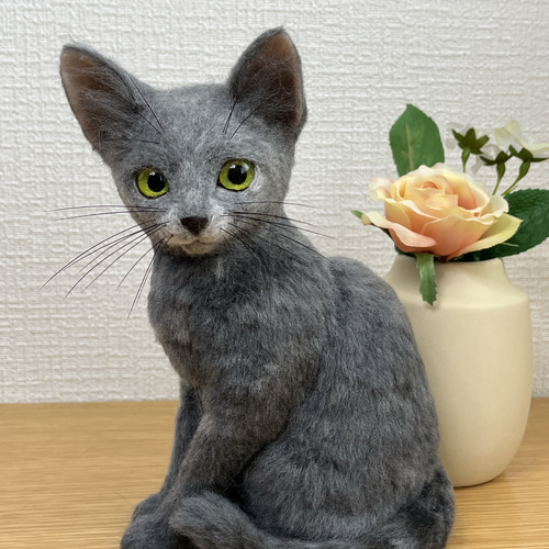 オーダーメイド】羊毛フェルト うちの子オーダー 猫 羊毛