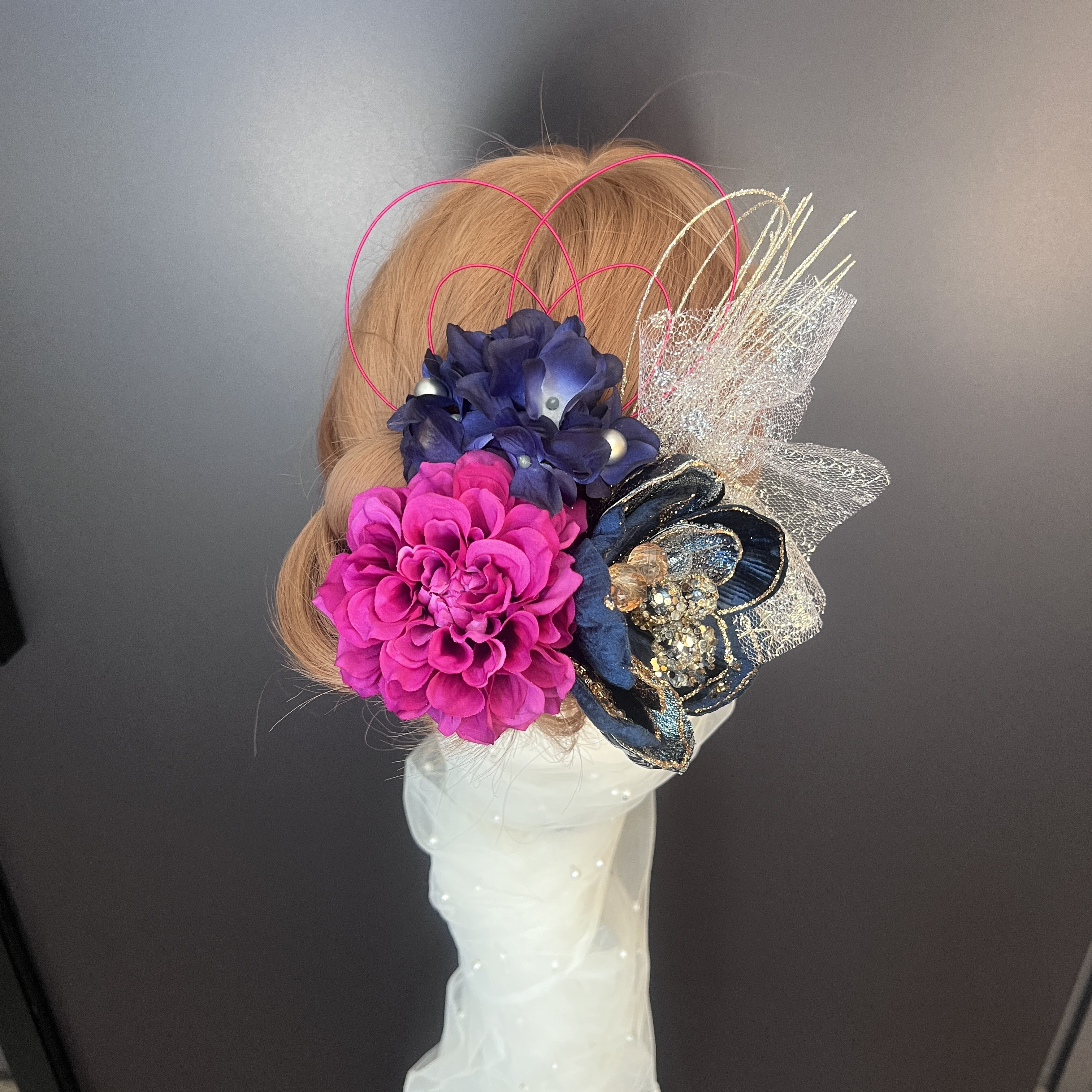 ha165 髪飾り 結婚式　卒業式　成人式 着物　振袖　色打掛　マグノリア