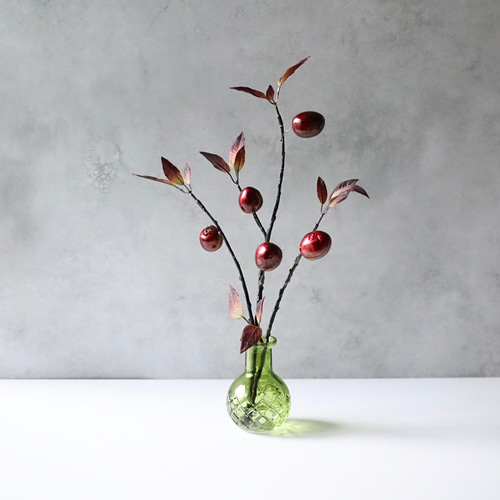 クリスマスツリー 赤い実 フェイクグリーン 卓上 小さめ 北欧