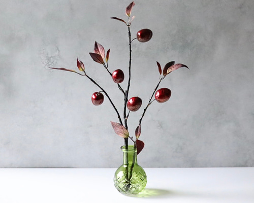 クリスマスツリー 赤い実 フェイクグリーン 卓上 小さめ 北欧