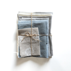 【creema限定】日本のリネン/大きなはぎれセット300ｇ以上　送料無料 1枚目の画像