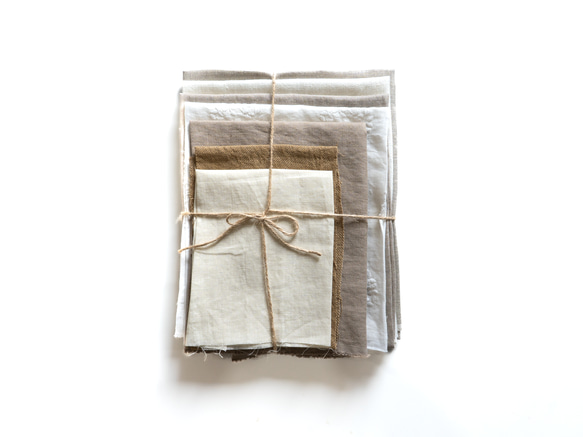 【creema限定】日本のリネン/大きなはぎれセット300ｇ以上　送料無料 1枚目の画像