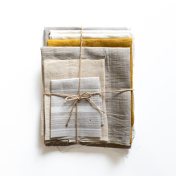 【creema限定】日本のリネン/大きなはぎれセット300ｇ以上　送料無料 1枚目の画像