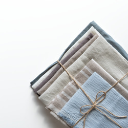 【creema限定】日本のリネン/大きなはぎれセット300ｇ以上　送料無料 2枚目の画像