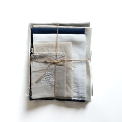 【creema限定】日本のリネン/大きなはぎれセット300ｇ以上　送料無料 1枚目の画像