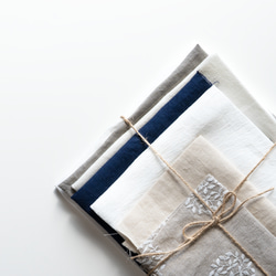 【creema限定】日本のリネン/大きなはぎれセット300ｇ以上　送料無料 2枚目の画像