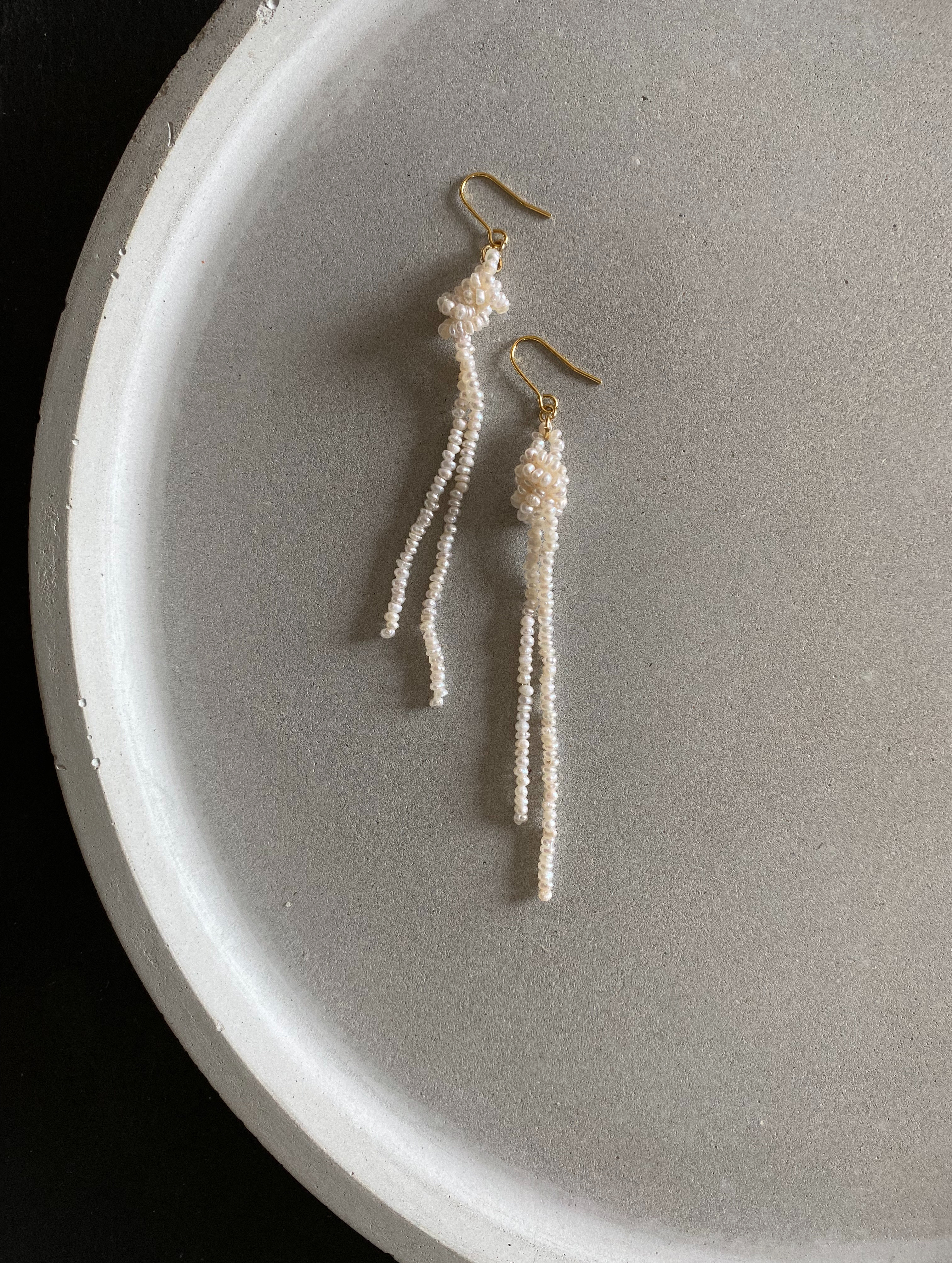 【一点もの✨】淡水パール贅沢使用したロングピアス/ピアス 結婚式にも✨