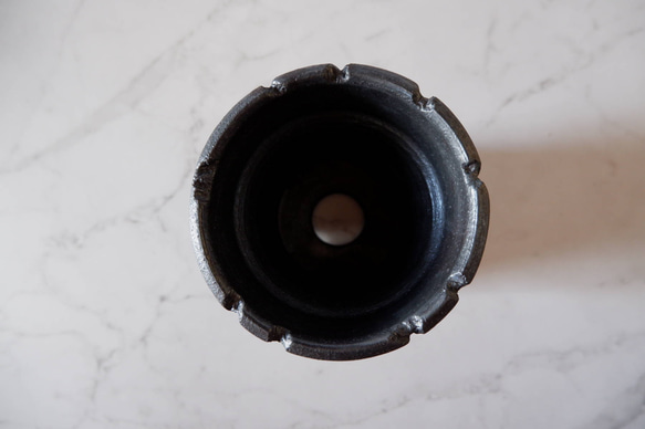 4号鉄砂黒鉢266　塊根植物　アガベ　多肉植物　盆栽　植木鉢　作家鉢　鉢皿　沖縄 5枚目の画像