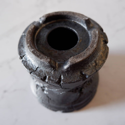 4号鉄砂黒鉢266　塊根植物　アガベ　多肉植物　盆栽　植木鉢　作家鉢　鉢皿　沖縄 6枚目の画像