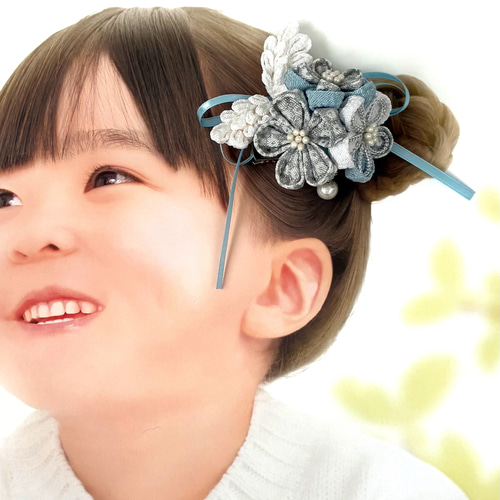 コサージュ 髪飾り エンジェル 女の子 幼児 発表会 セレモニー
