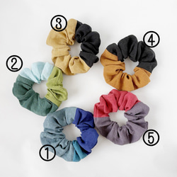 １点物☆ベルギーリネンのシュシュ☆ 2枚目の画像