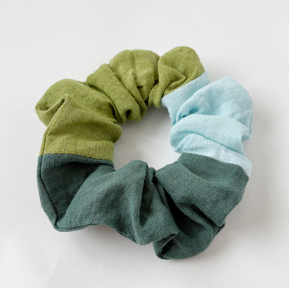 １点物☆ベルギーリネンのシュシュ☆ 4枚目の画像