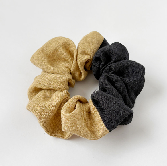 １点物☆ベルギーリネンのシュシュ☆ 5枚目の画像