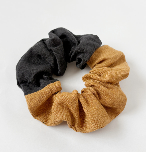 １点物☆ベルギーリネンのシュシュ☆ 6枚目の画像