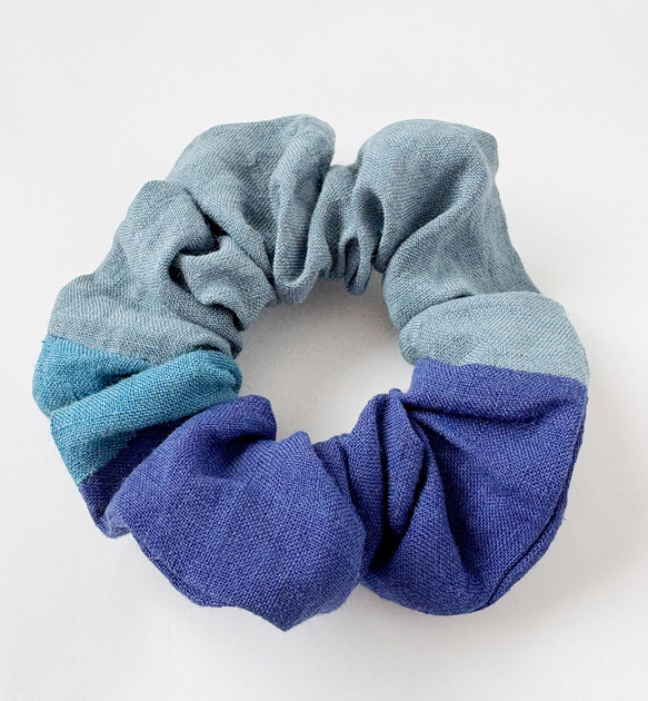 １点物☆ベルギーリネンのシュシュ☆ 3枚目の画像