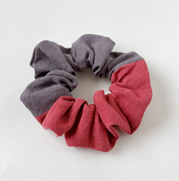 １点物☆ベルギーリネンのシュシュ☆ 7枚目の画像