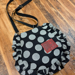 新作♪360度かわいい6面トートバッグ：デニムリメイク×いちご柄 トート