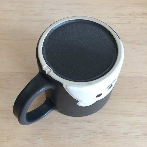 シロクマのマグ（黒ｃ） 5枚目の画像