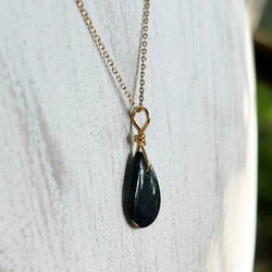 K２４純金◇フィンランドの宝石◇スペクトロライト（スペクトルライト）ペンダントトップ 5枚目の画像