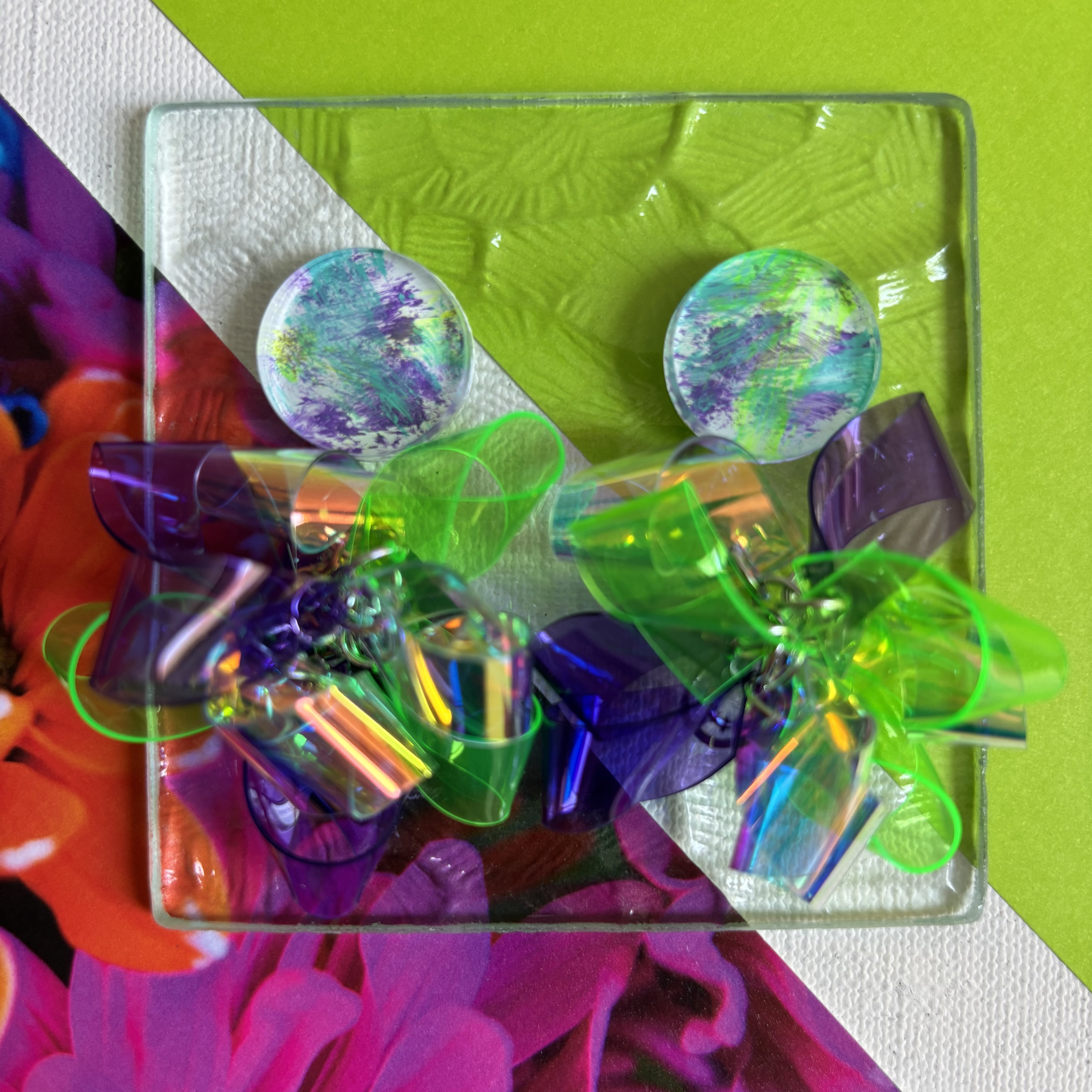 summer party green set/2wayピアスorイヤリング