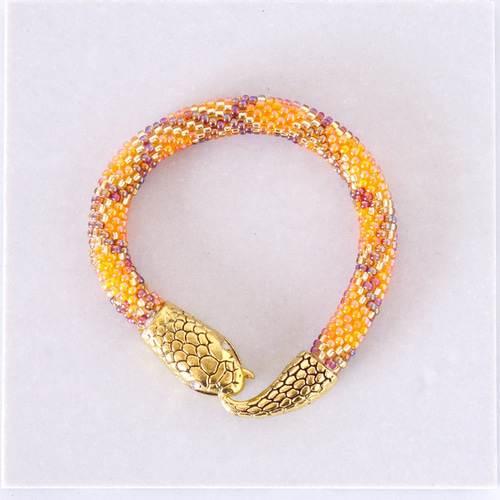 パイソン【蛇】ブレスレット WINS HOUSE®︎ PYTHON S TYPE SILVER PYTHON LEATHER BRACELET