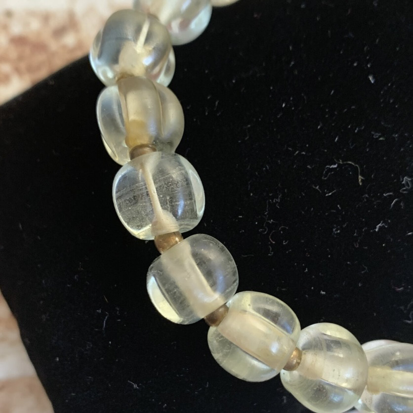 おもちゃ箱的ブレスレット（アンティークみかん玉）