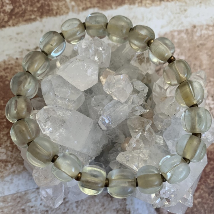 おもちゃ箱的ブレスレット（アンティークみかん玉）