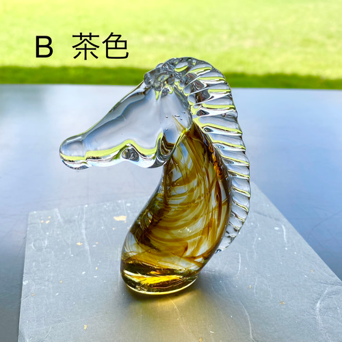 手作りガラスの馬 2026 干支の置物 その他置物 ガラス日和 通販