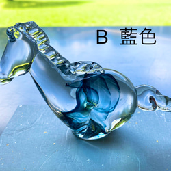 手作りガラスの馬　2026 干支の置物 6枚目の画像