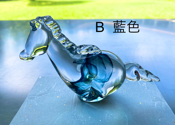 手作りガラスの馬　2026 干支の置物 6枚目の画像