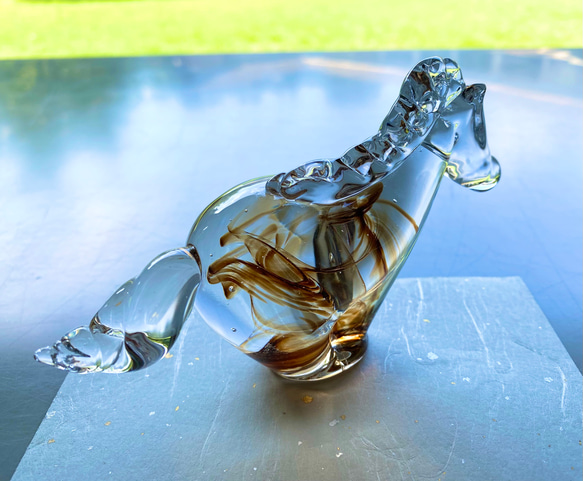 手作りガラスの馬　2026 干支の置物 5枚目の画像